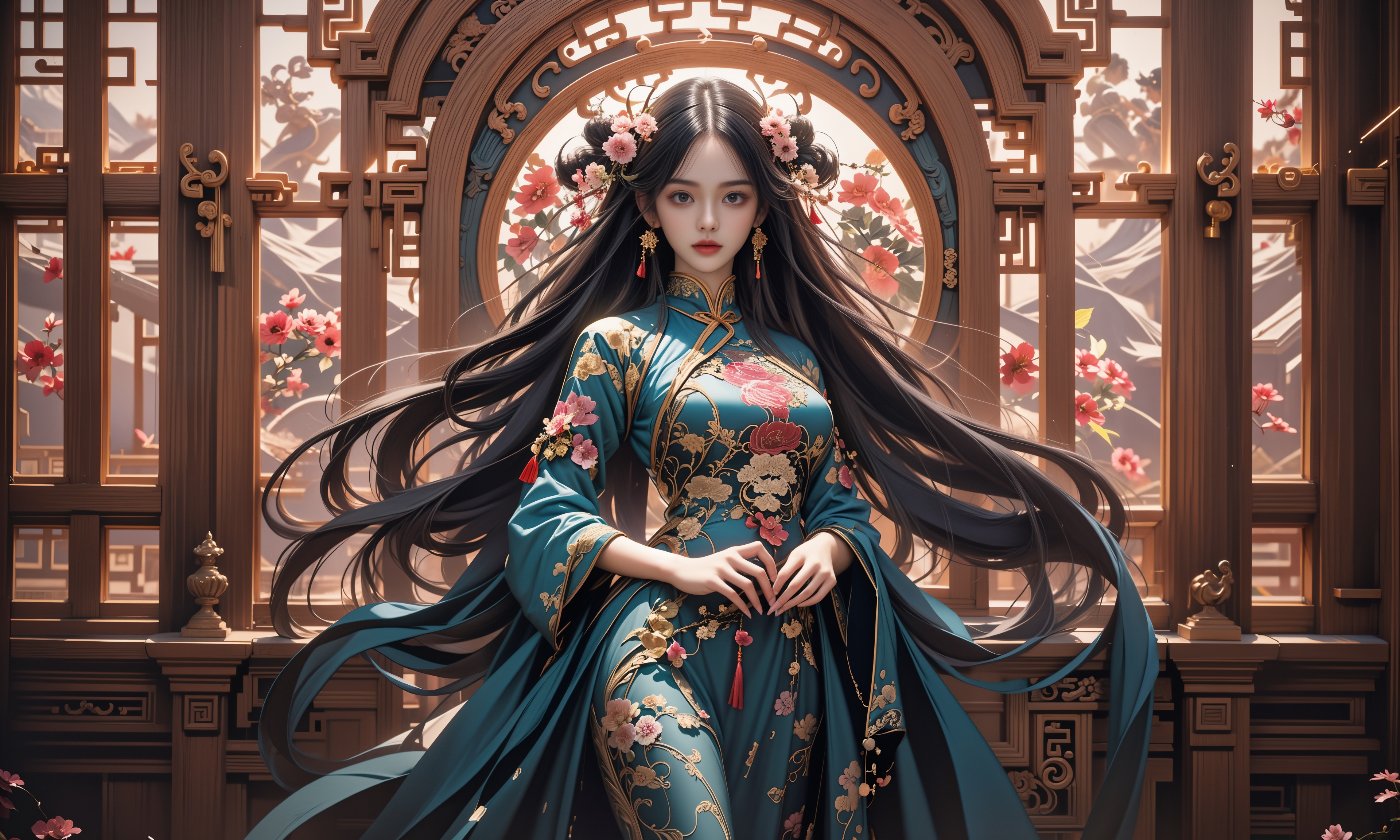 济南动物园为大熊猫华奥庆祝18岁生日